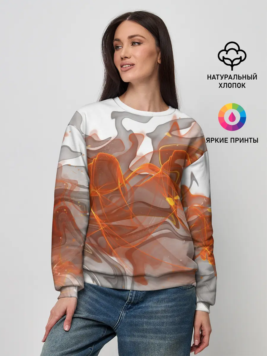 Женский свитшот / ОГОНЬ