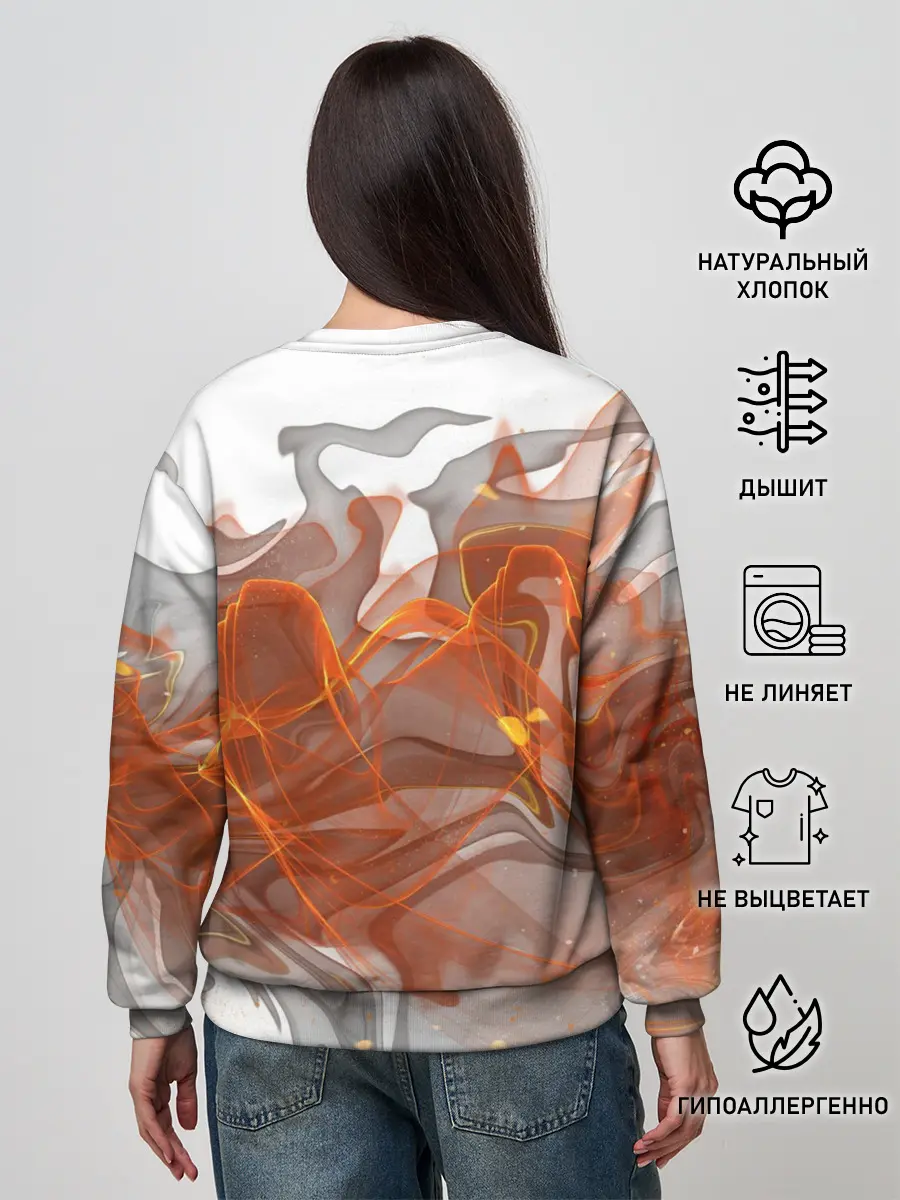 Женский свитшот / ОГОНЬ