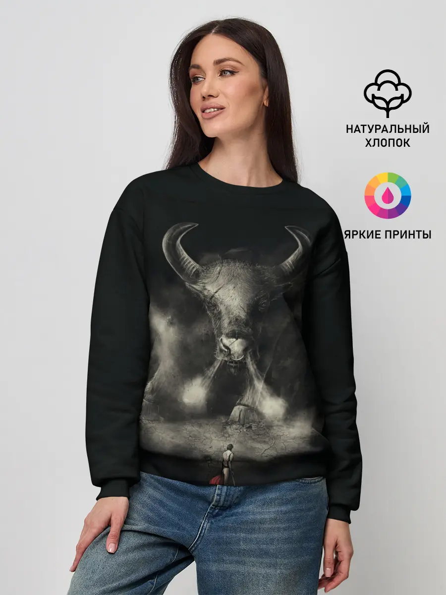 Женский свитшот / Бык 2021
