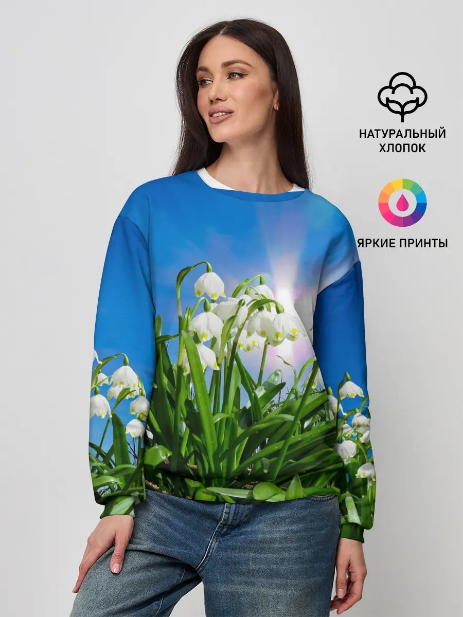 Женский свитшот / Подснежники