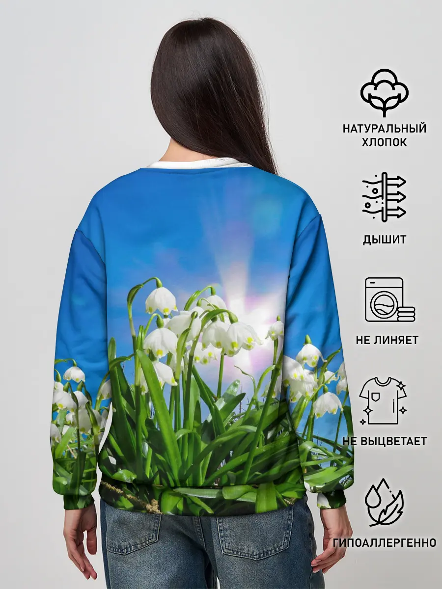 Женский свитшот / Подснежники