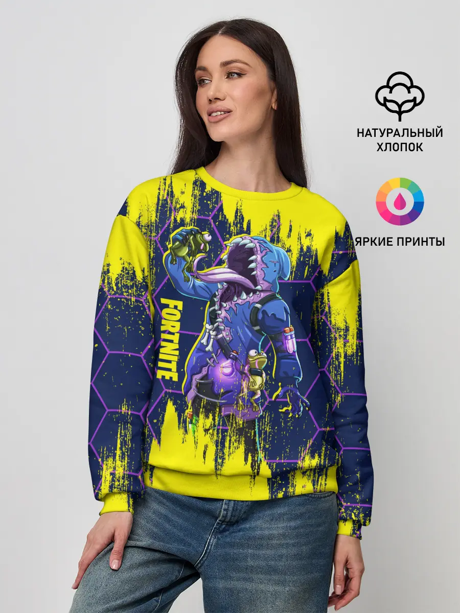 Женский свитшот / Fortnite Big Mouth