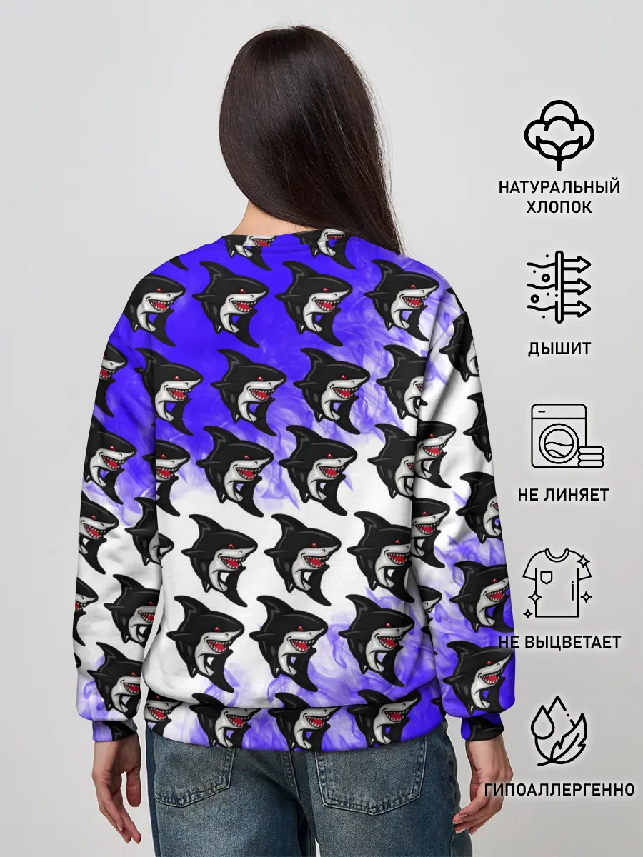 Женский свитшот / Акула