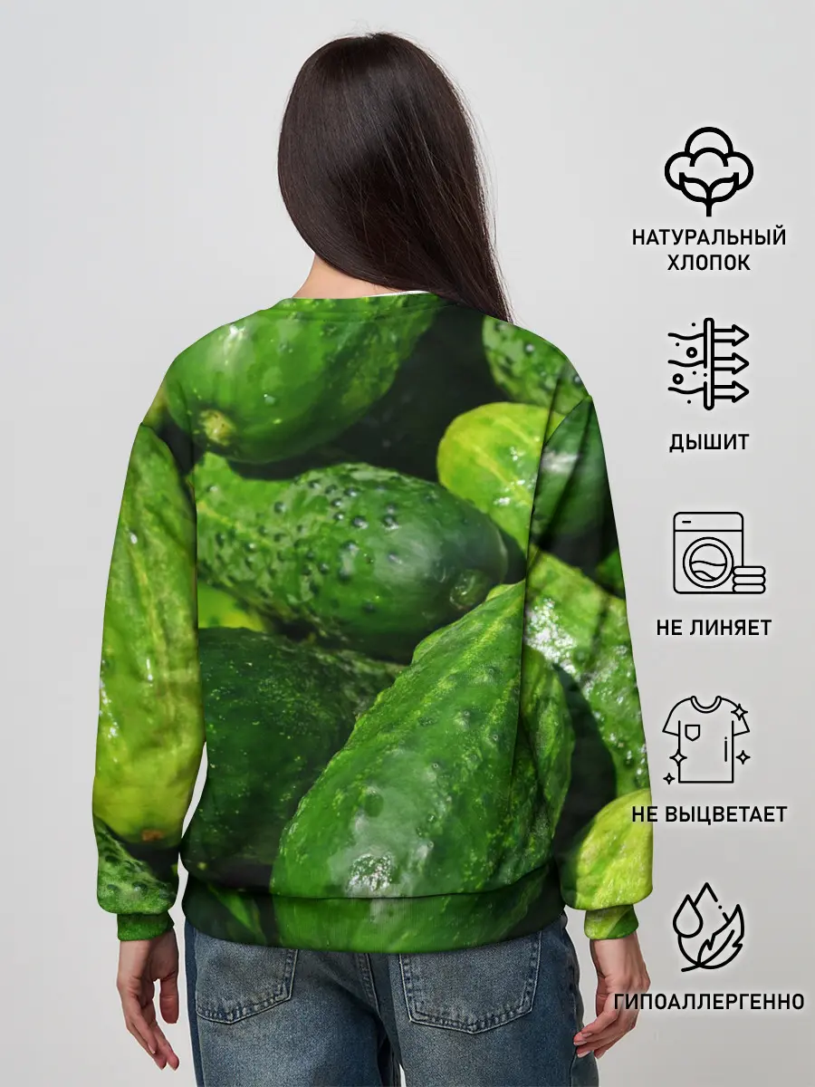 Женский свитшот / Огурцы