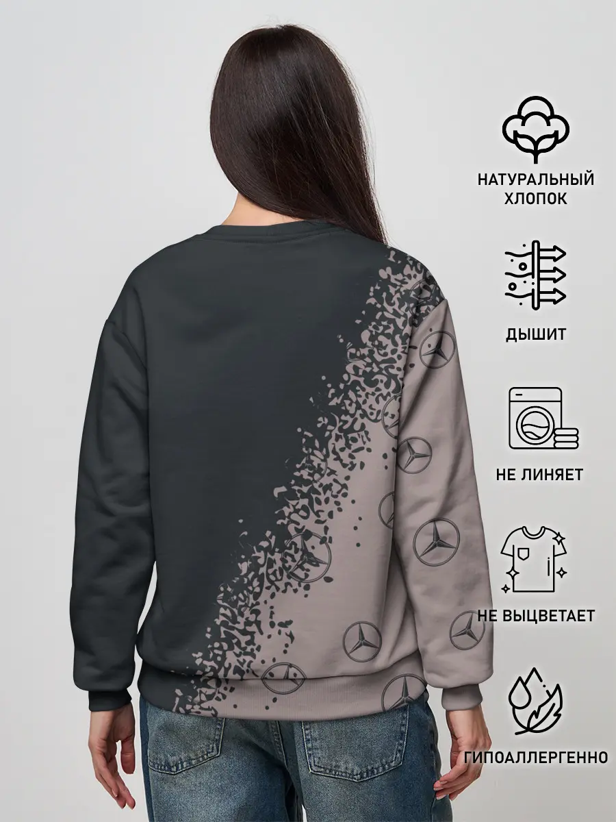 Женский свитшот / MERCEDES / МЕРСЕДЕС