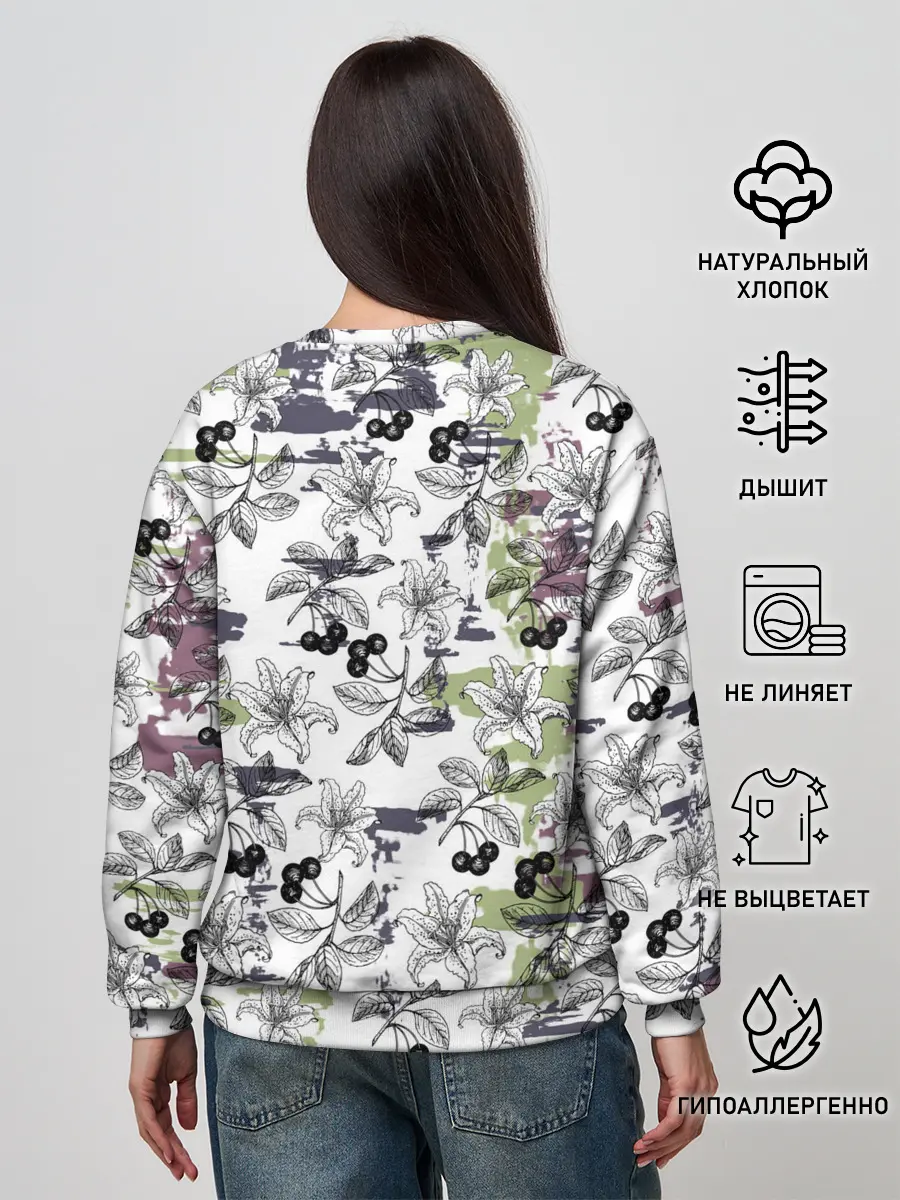 Женский свитшот / Лилии