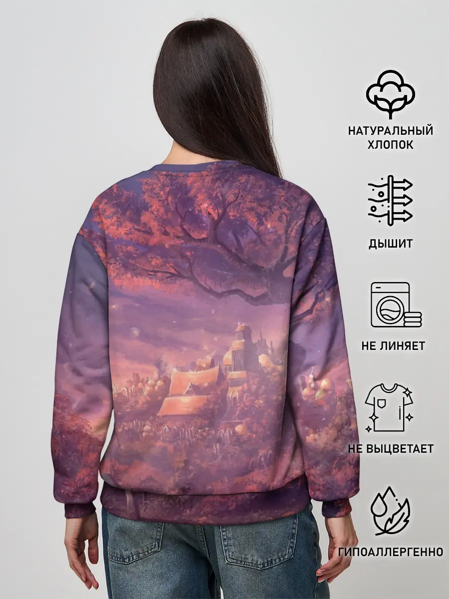 Женский свитшот / Fantasy Forest