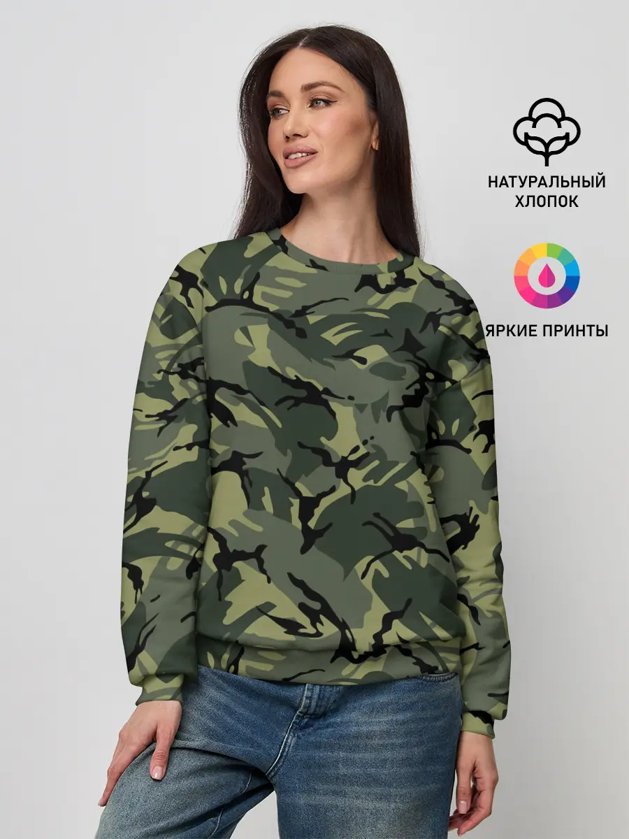 Женский свитшот / Камуфляж
