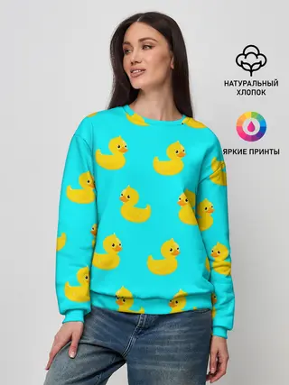 Женский свитшот / Уточки