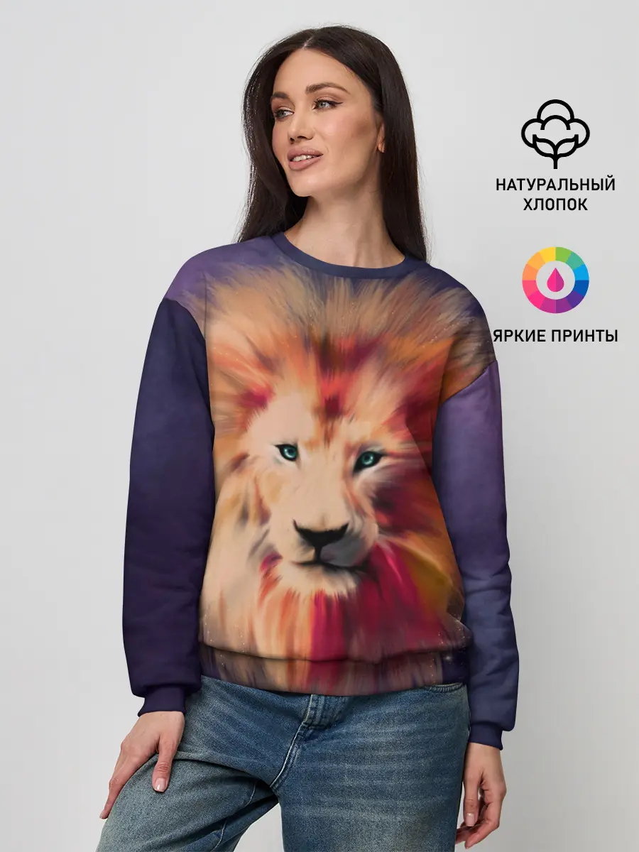 Женский свитшот / Space Lion