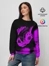 Женский свитшот / Джоджо fuck фиолетовый