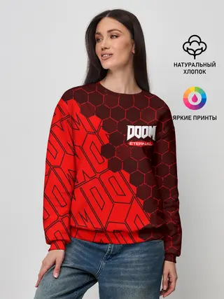Женский свитшот / DOOM ETERNAL / ДУМ ЭТЕРНАЛ