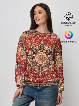 Женский свитшот / Ковер на стене