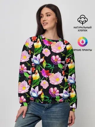 Женский свитшот / Разноцветие