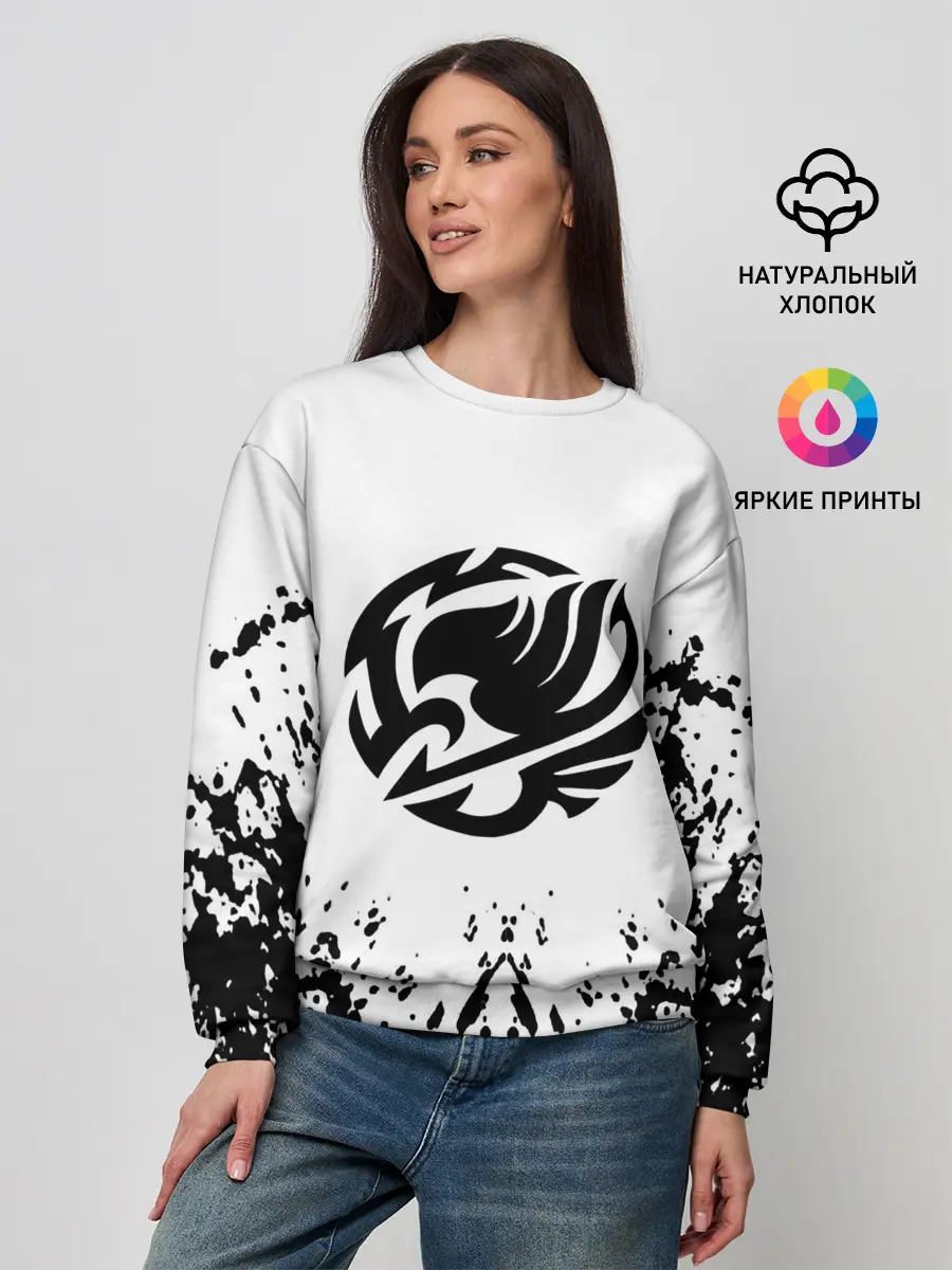 Женский свитшот / Хвост Феи на белом