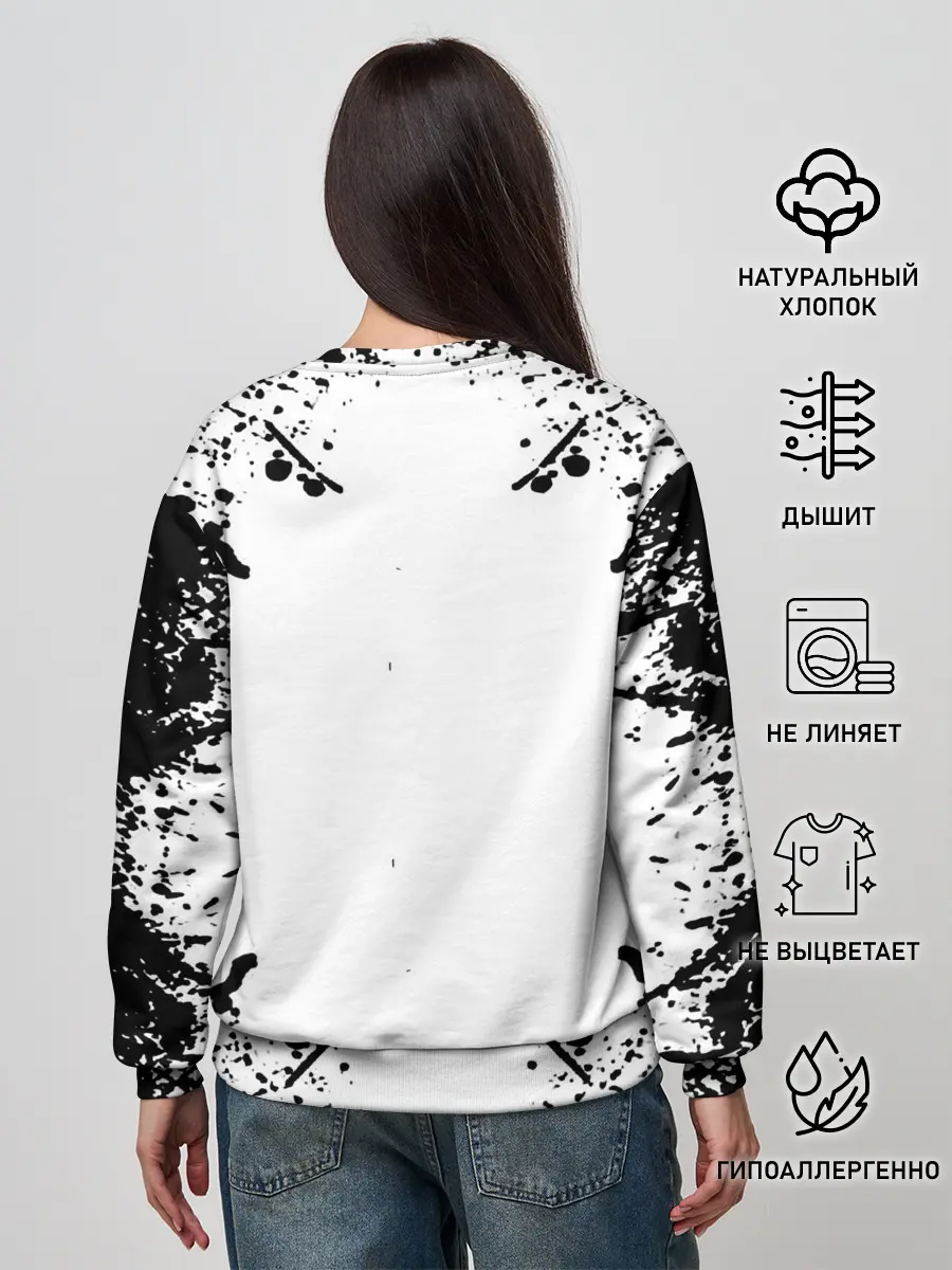 Женский свитшот / Хвост Феи в белом круге