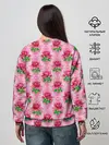 Женский свитшот / Декор из нежных роз