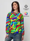Женский свитшот / Красочные узоры/абстракционизм