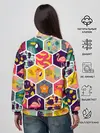 Женский свитшот / Тропические соты
