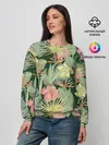 Женский свитшот / Тропические растения и цветы