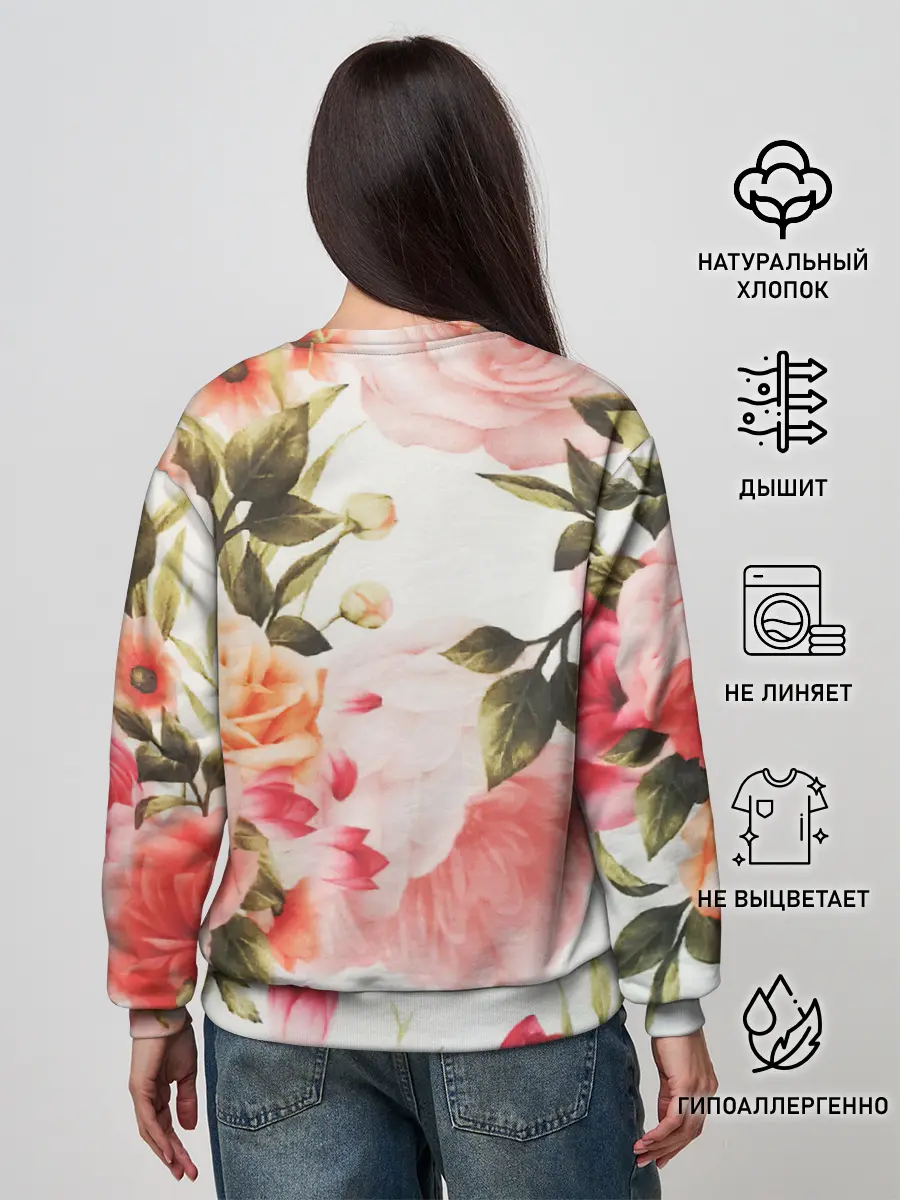 Женский свитшот / Нежный букет