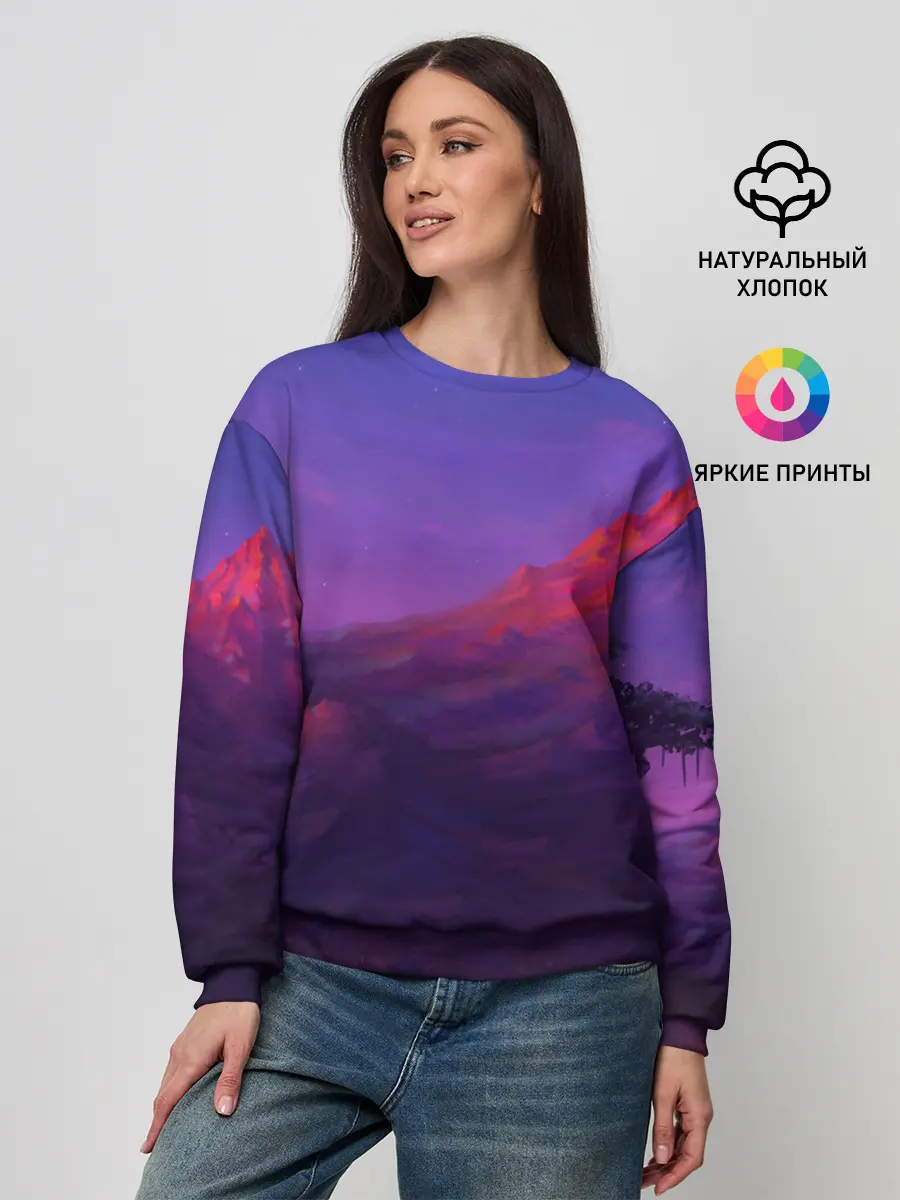 Женский свитшот / Горы