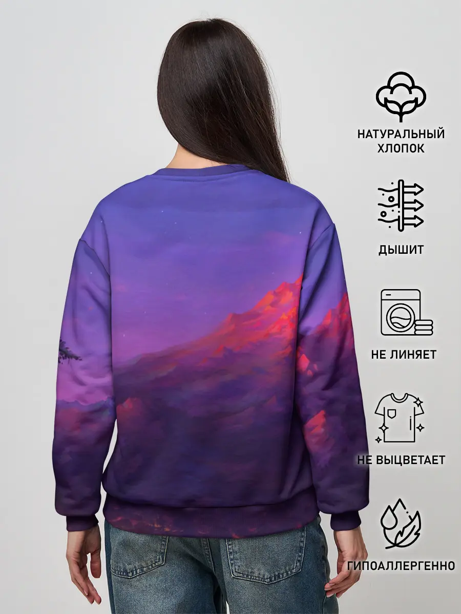 Женский свитшот / Горы