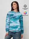 Женский свитшот / Вода волны пена море