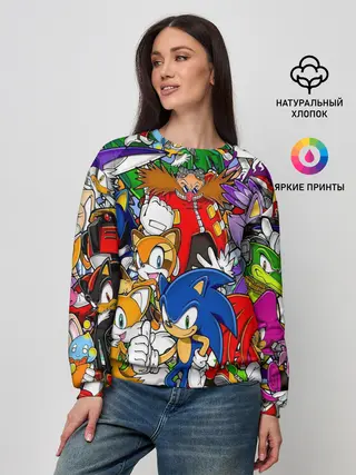 Женский свитшот / Sonic.