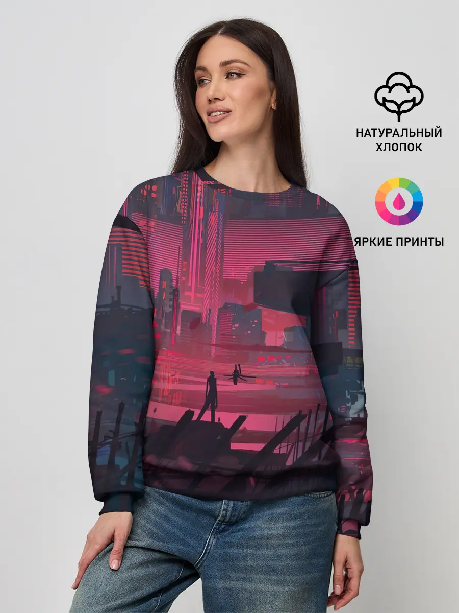 Женский свитшот / Город Будущего
