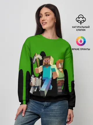 Женский свитшот / minecraft