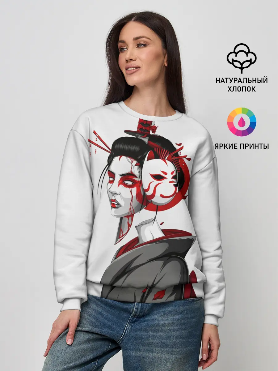 Женский свитшот / Гейша
