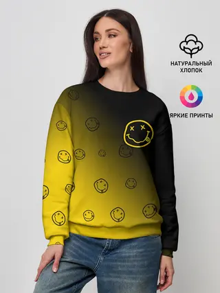 Женский свитшот / NIRVANA / НИРВАНА