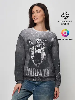 Женский свитшот / Nirvana