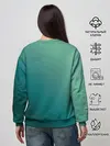 Женский свитшот / Инопланетяша на зеленом фоне
