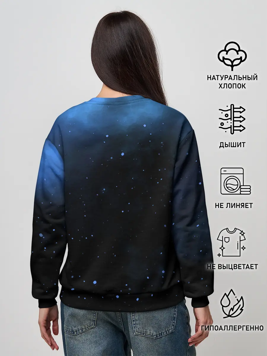 Женский свитшот / Космический кот