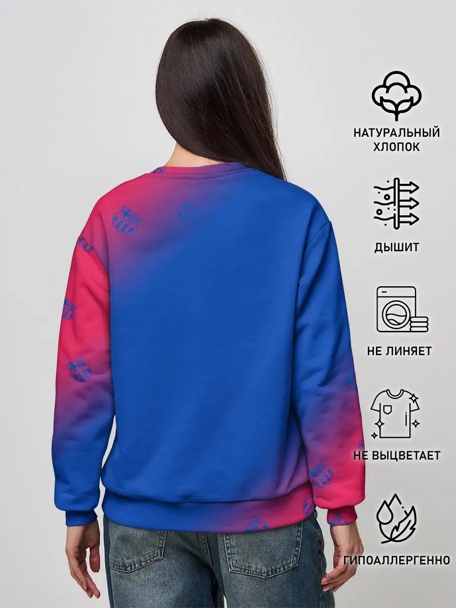 Женский свитшот / BARCELONA / БАРСЕЛОНА