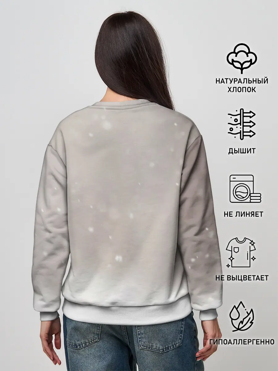 Женский свитшот / Лиса и снег