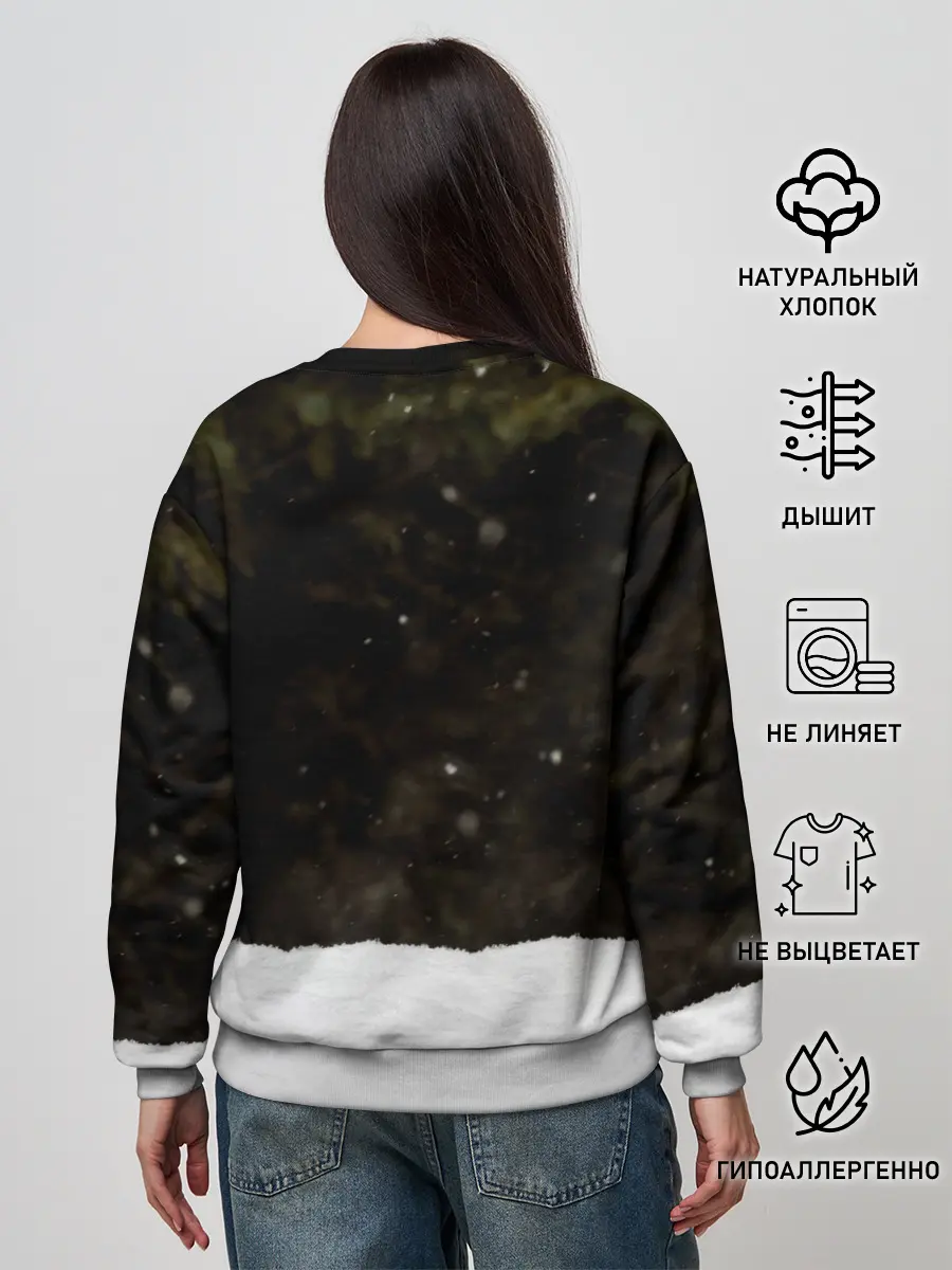 Женский свитшот / Лиса и снег