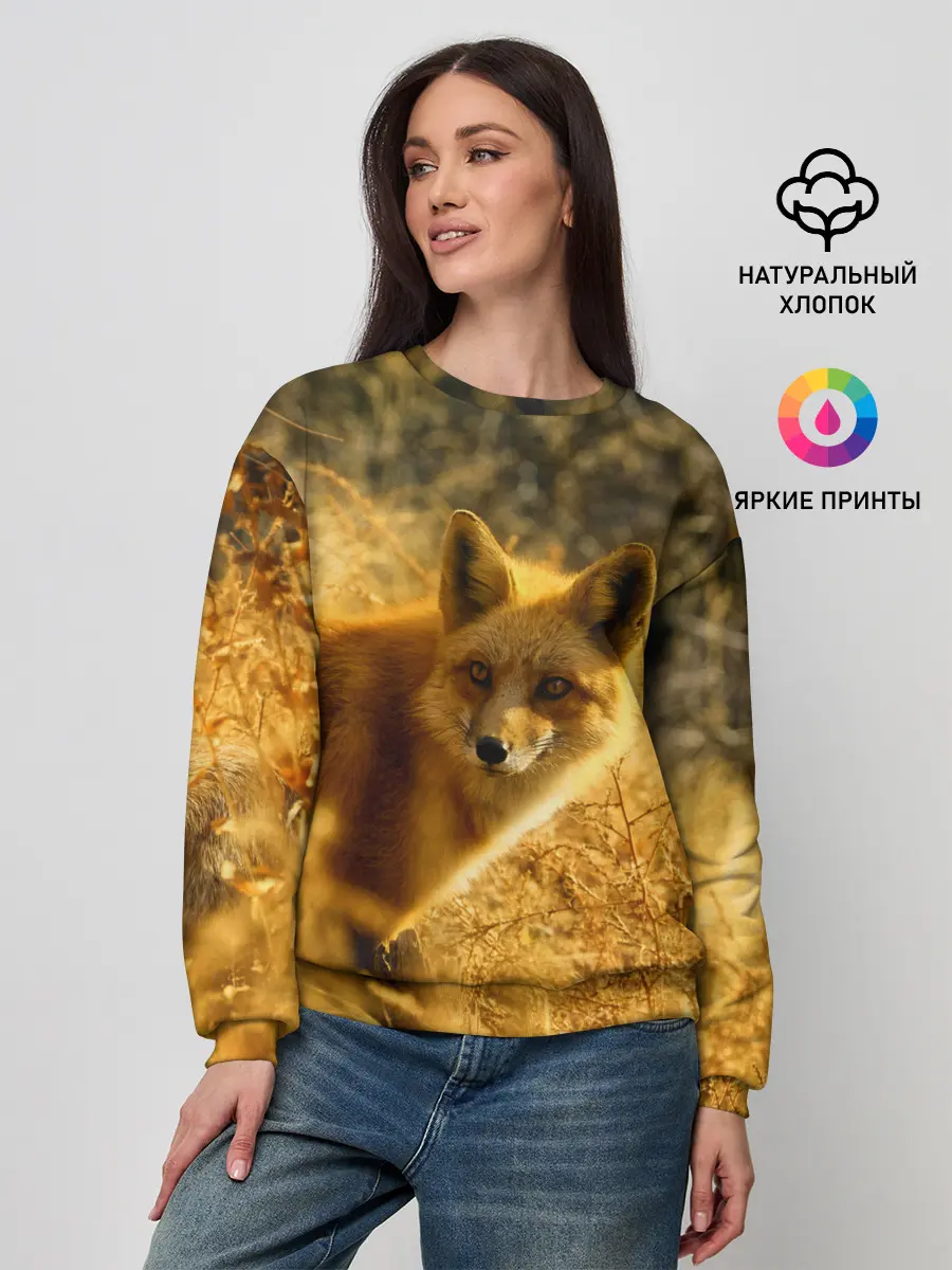 Женский свитшот / Рыжая Лиса