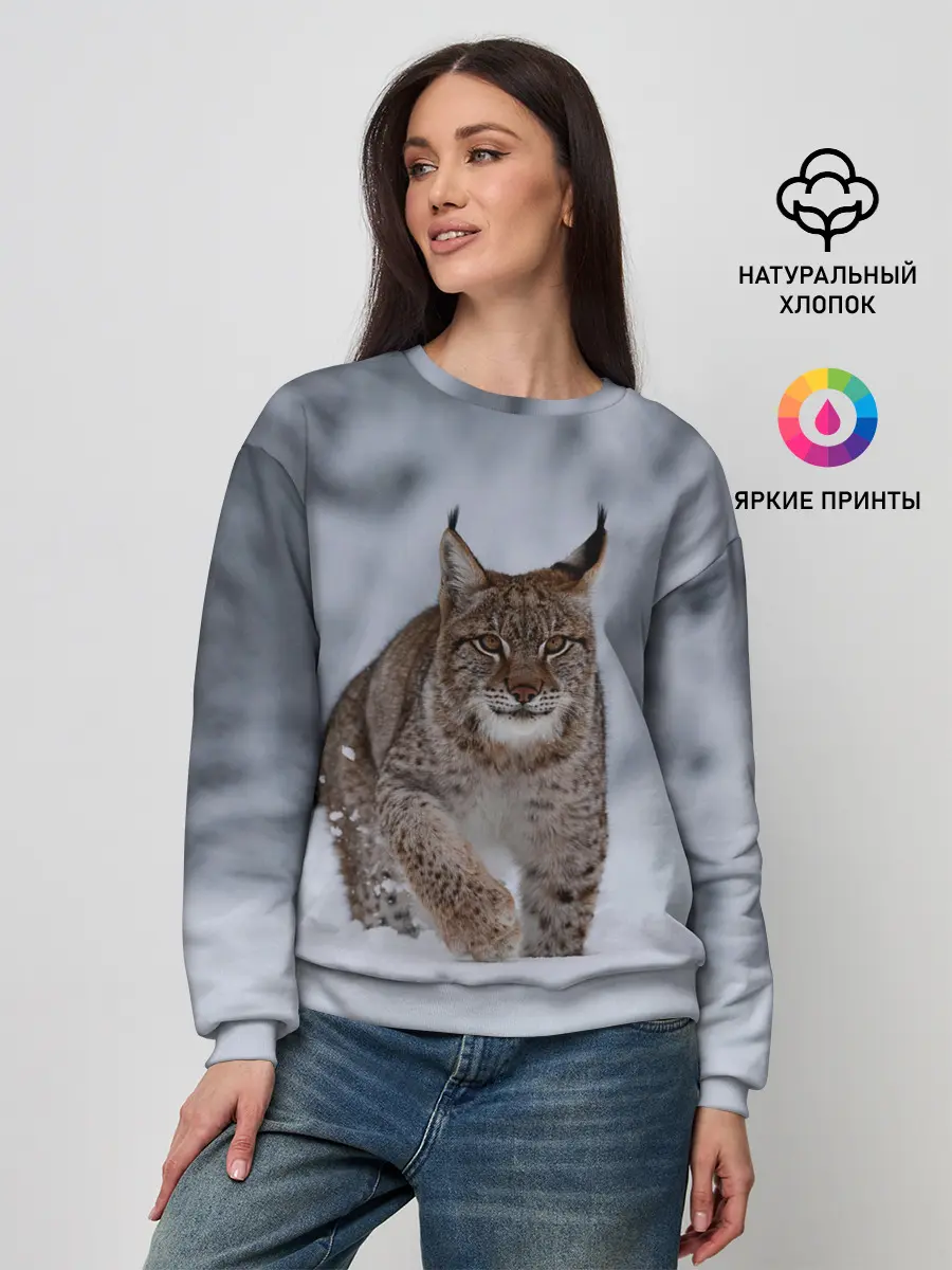 Женский свитшот / Рысь
