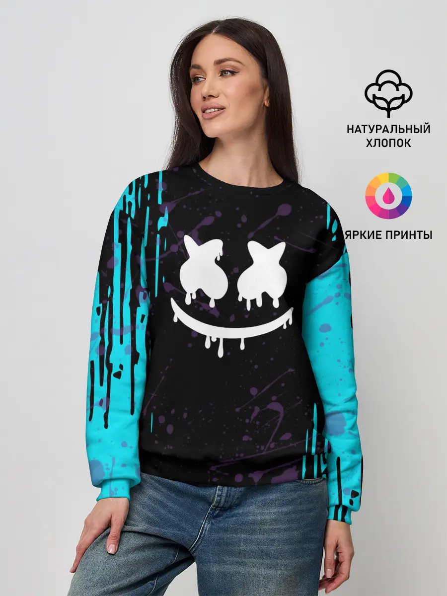 Женский свитшот / FORTNITE MARSHMELLO.