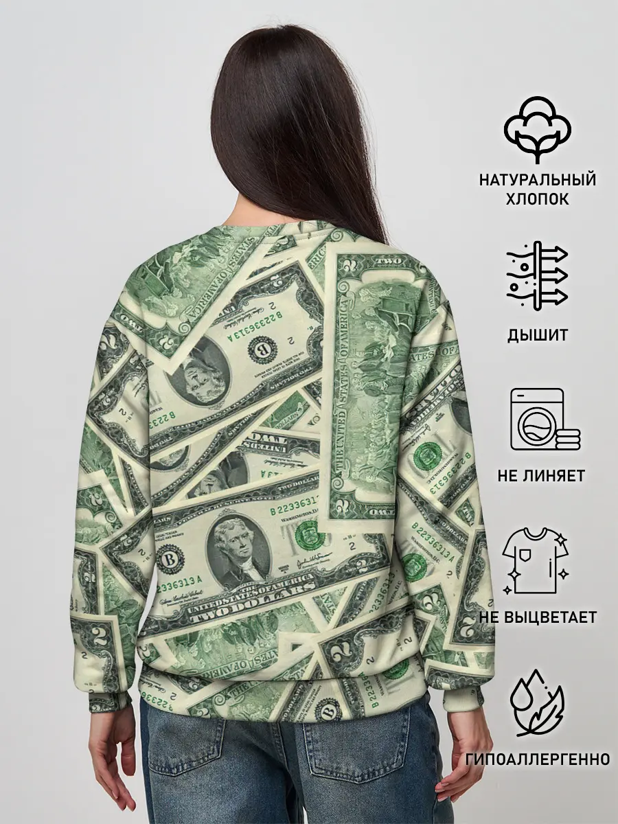 Женский свитшот / Доллар