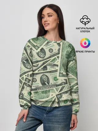 Женский свитшот / Доллар