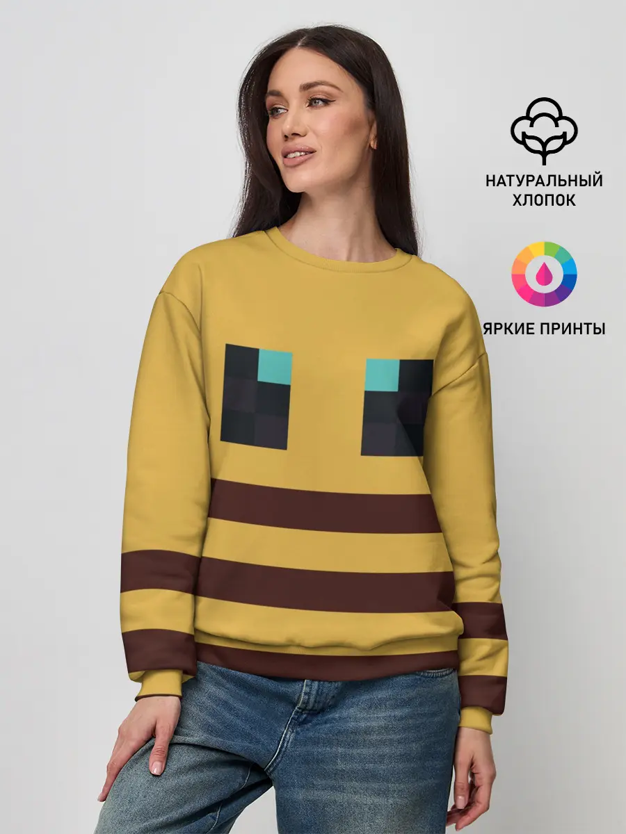 Женский свитшот / Minecraft Bee