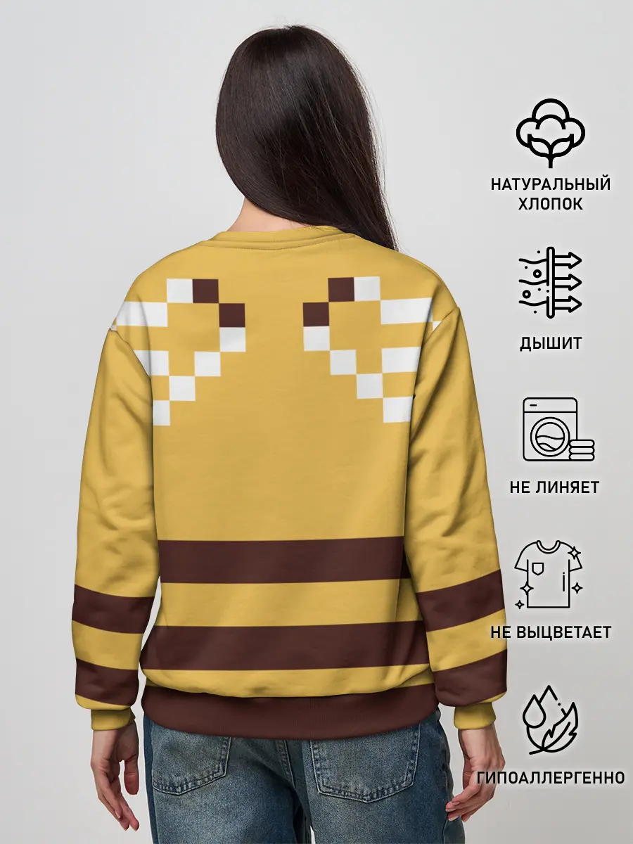 Женский свитшот / Minecraft Bee