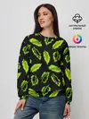 Женский свитшот / Зеленые листья