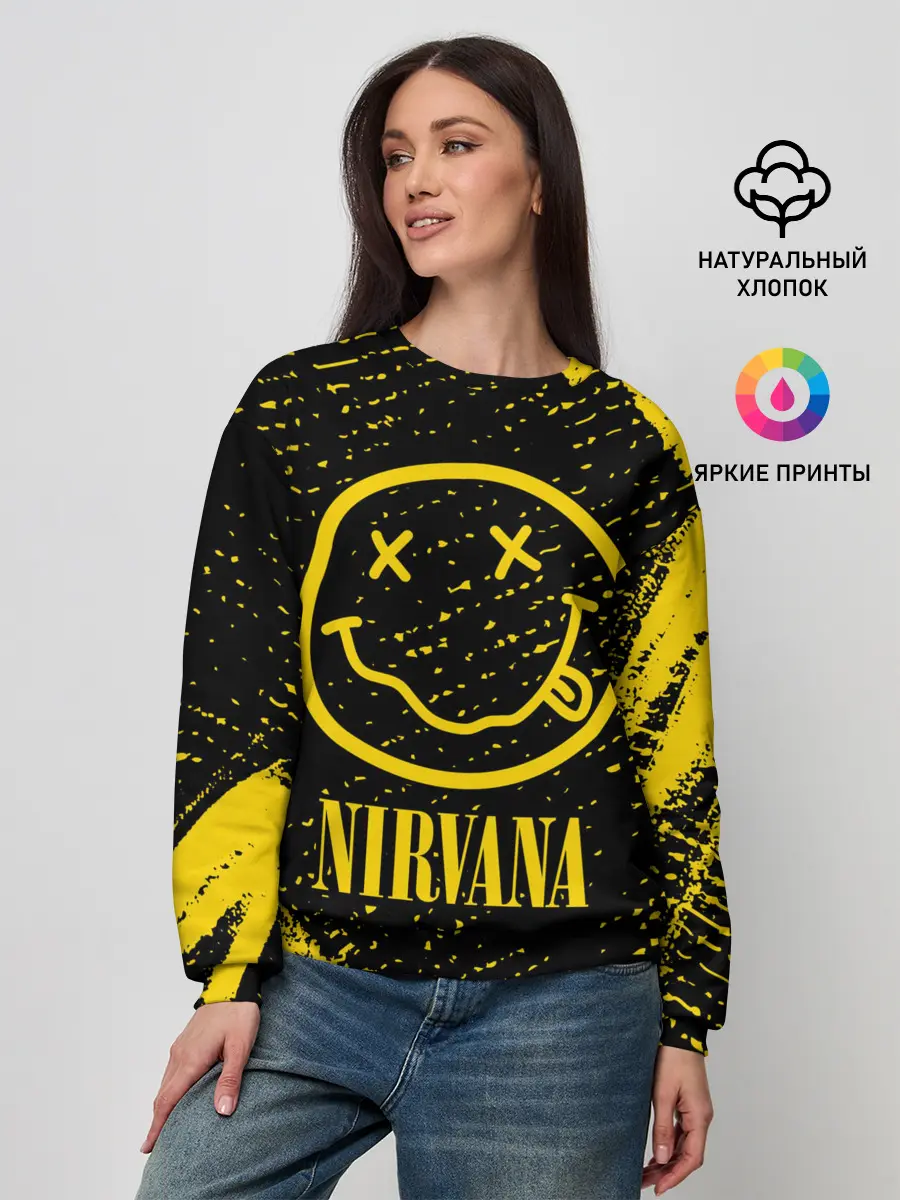 Женский свитшот / NIRVANA / НИРВАНА