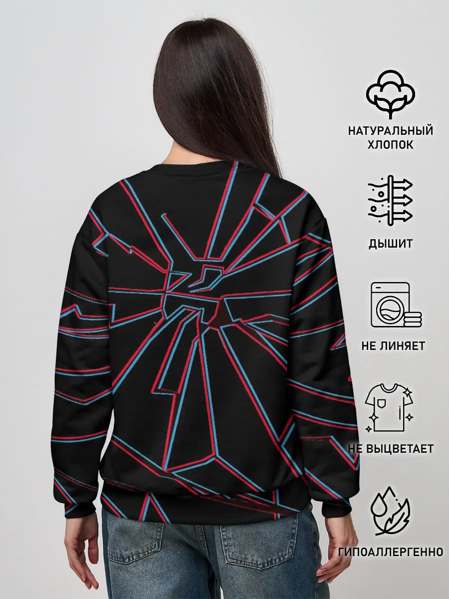 Женский свитшот / ЧЕРНОЕ ЗЕРКАЛО