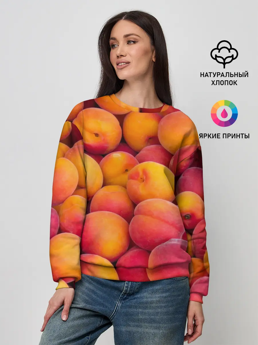 Женский свитшот / Персики
